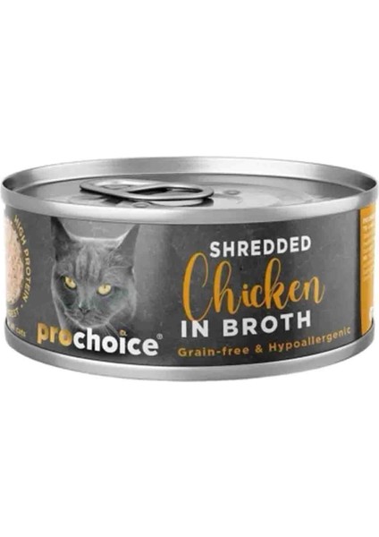 Prochoice Hypo Allergenic Tavuk Etli Tahılsız Yetişkin Kedi Konservesi 70GR