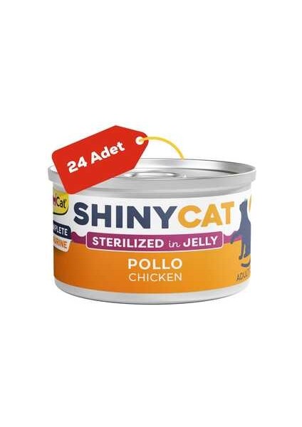 Shinycat Jelly Tavuklu Kısırlaştırılmış Kedi Konservesi 70GR 24LÜ fiyatları