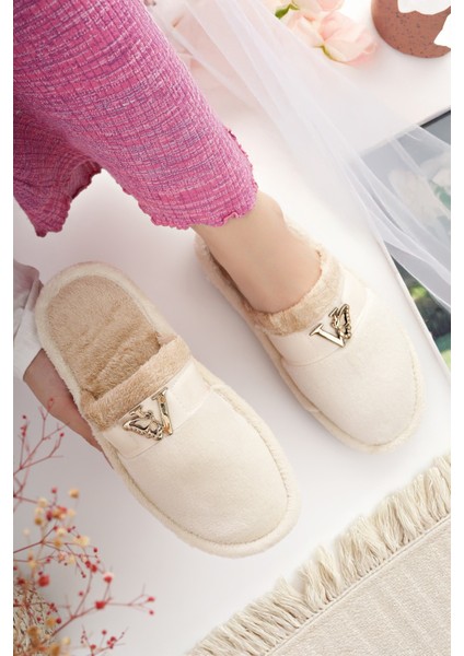 Kadın Ev Terliği Peluş Yıkanabilir Içi Yünlü Kürklü Terlik Misafir Çeyiz Bohça Gelin Terliği fırsatları