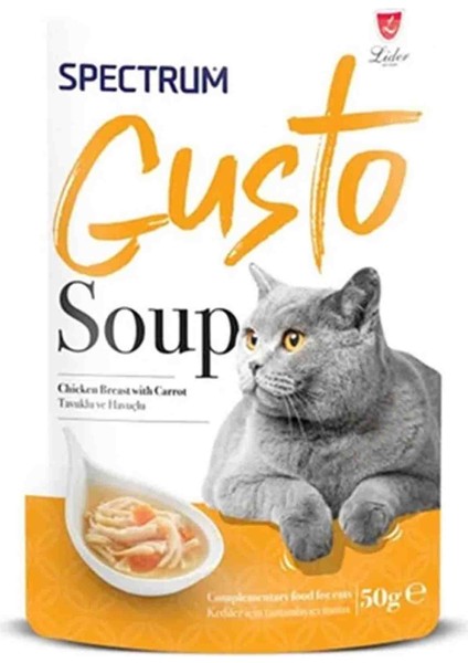 Gusto Tavuklu ve Havuçlu Kedi Çorbası 50GR