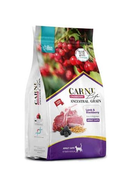 Life Cranberry Ancestral Grain Kuzu ve Böğürtlen Yetişkin Kedi Maması 1,5kg fiyatları