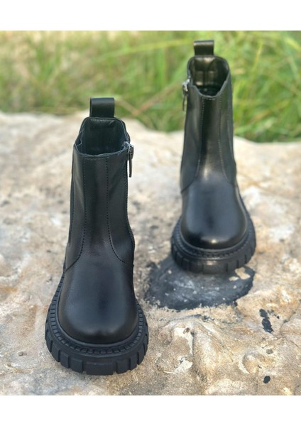 Lastik Detaylı Çocuk Bot, Çocuk Siyah Bot fiyatları