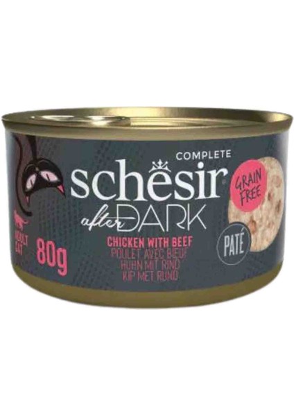 After Dark Tavuklu ve Sığırlı Yetişkin Kedi Konservesi 80GR