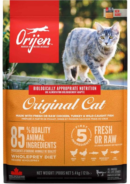 Orijen Original Cat Tahılsız Yavru ve Yetişkin Kedi Maması 5,4kg