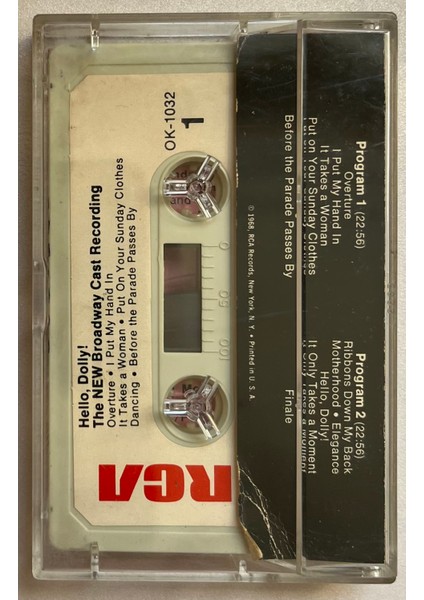 Hello Dolly The New Broadway Cast Recording Kaset (Orijinal Dönem Baskı Kaset) fiyatları