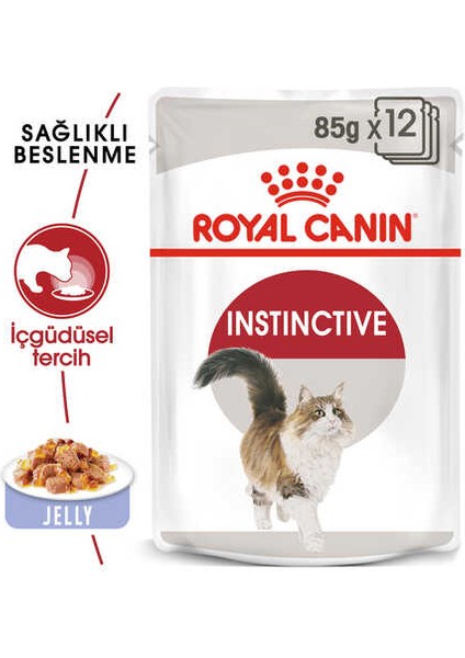 Instinctive Jöleli Kedi Konservesi 12X85GR 12LI modelleri