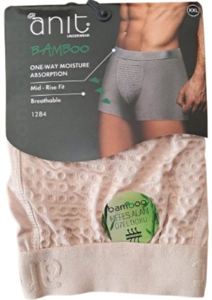 1284 Erkek Nefes Alan Bambu Boxer 6 Adet