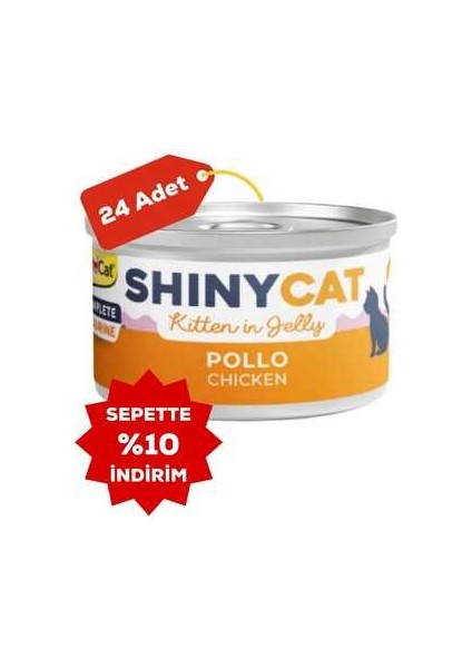 Shinycat Tavuklu Yavru Kedi Konservesi 70GR 24LÜ