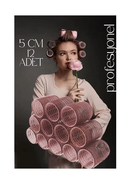 Bfs 5 cm Bigudi Saç Bigudisi Profesyonel 12 Adet
