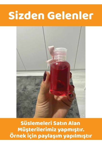 25 Adet 50 ML OM61 Dezenfektan Kolonya Parfüm Doğum Günü Hediyelik Nikah Düğün İçin Boş Plastik Şişe