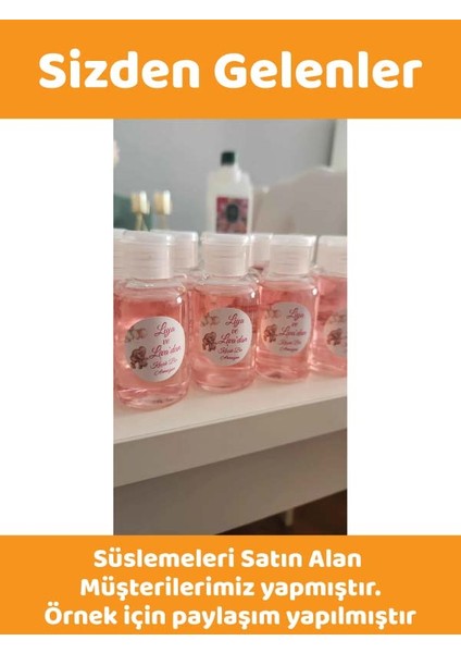 25 Adet 50 ML OM61 Dezenfektan Kolonya Parfüm Doğum Günü Hediyelik Nikah Düğün İçin Boş Plastik Şişe