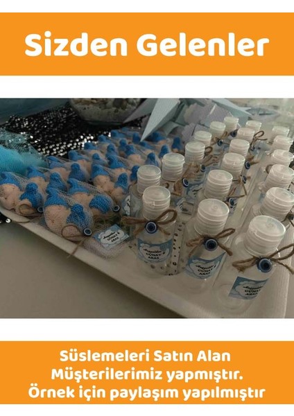 25 Adet 50 ML OM61 Dezenfektan Kolonya Parfüm Doğum Günü Hediyelik Nikah Düğün İçin Boş Plastik Şişe