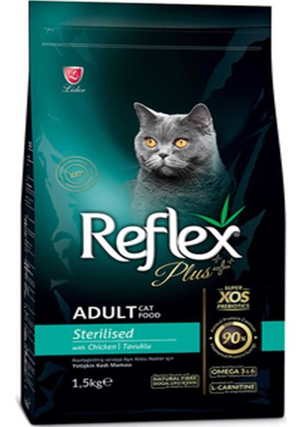 Plus Tavuklu Kısırlaştırılmış Kedi Maması 1,5kg
