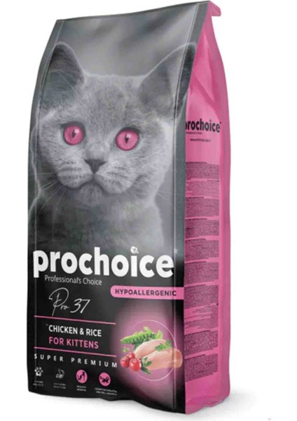 Prochoice 37 Tavuklu ve Pirinçli Yavru Kedi Maması 15KG