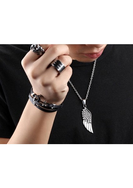 Daisybydaisy Paslanmaz Çelik Melek Kanat Kolye modelleri