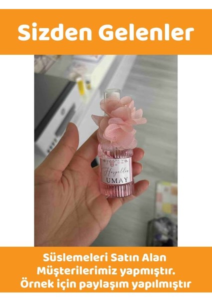 25 Adet 50 ML PAW18 Dezenfektan Kolonya Parfüm Doğum Günü Hediyelik Nikah Düğün İçin Boş Plastik Şişe