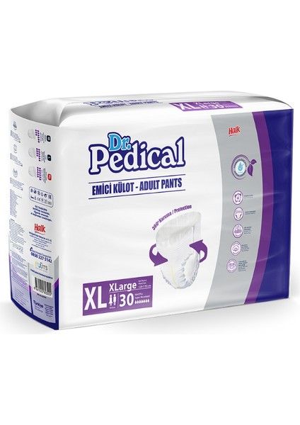 Dr. Pedical Emici Külot Extra Büyük Boy Hasta Bezi Xlarge 120 Adet modelleri