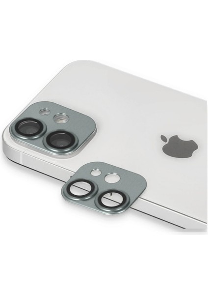 Bfs iPhone 11 Pers Alüminyum Kamera Lens - Yeşil