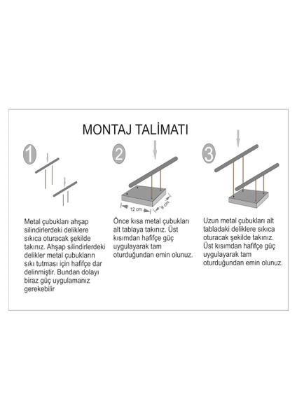 Ahşap - Gold Kaplama Çelik Takı Standı Takı Düzenleyici Takı Organizeri 2 Kademeli Ceviz Renk