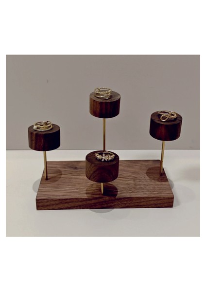 Yüzük Sergileme Standı, Teşhir Podyumu, 4 Katmanlı Takı Sergileme Standı fırsatları