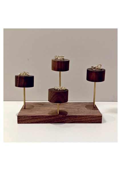 Yüzük Sergileme Standı, Teşhir Podyumu, 4 Katmanlı Takı Sergileme Standı indirimleri