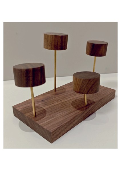 Yüzük Sergileme Standı, Teşhir Podyumu, 4 Katmanlı Takı Sergileme Standı