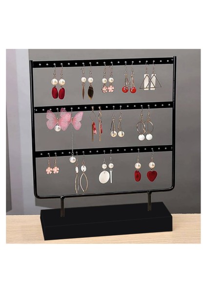 Küpe Teşhir Standı, Metal Küpe Organizeri, Siyah Renk Metal Küpe Takı Standı Organizeri fiyatları