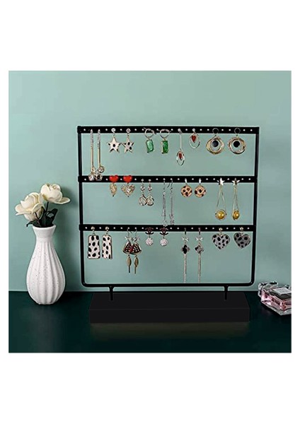 Küpe Teşhir Standı, Metal Küpe Organizeri, Siyah Renk Metal Küpe Takı Standı Organizeri fırsatları