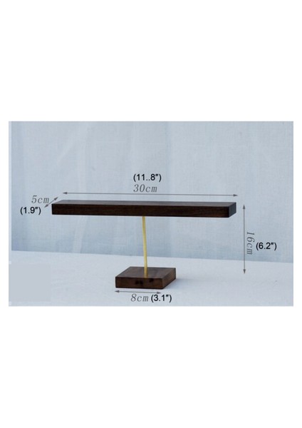 Mücevher Bilezik / Bileklik / Saat Teşhir Standı, Vitrin Ahşap Takı Teşhir Standı (Tekli 16 Cm) modelleri