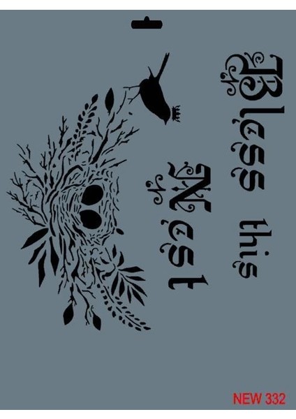 Rich New Seri N-332 Stencil 35X25 cm