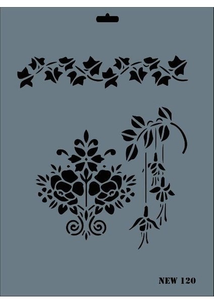 Rich New Seri N-120 Stencil 35X25 cm