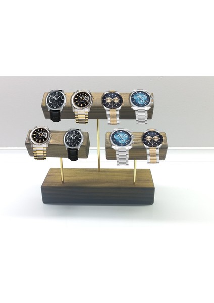 Mücevher Saat Bilezik Bileklik Standı Vitrin Ahşap Takı Standı