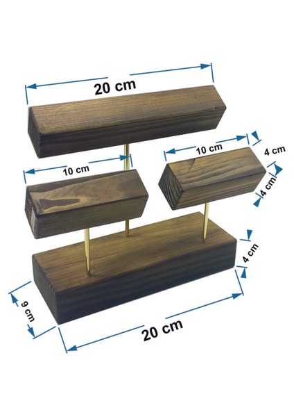 Mücevher Saat Bilezik Bileklik Standı Vitrin Ahşap Takı Standı fiyatları