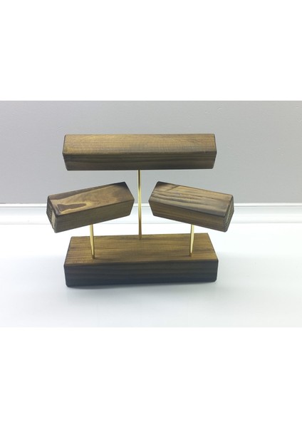 Mücevher Saat Bilezik Bileklik Standı Vitrin Ahşap Takı Standı modelleri