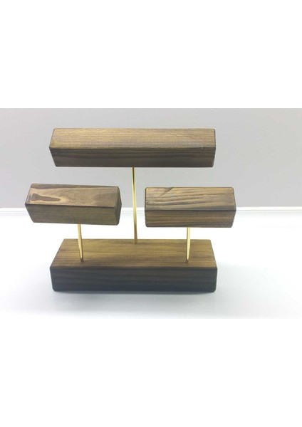 Mücevher Saat Bilezik Bileklik Standı Vitrin Ahşap Takı Standı fırsatları