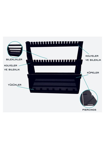 Ahşap Takı Standı Takı Düzenleyici Takı Organizeri modelleri