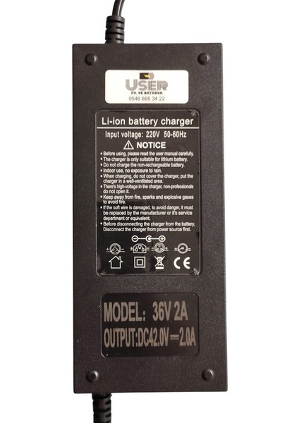 Elektrikli Scooter Şarj Cihazı 42V 2A (OV-006 Modeliyle Uyumlu) fiyatları