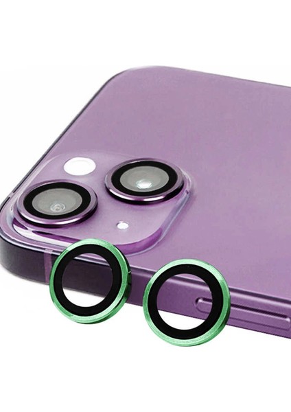 Bfs iPhone 15 Raze Metal Kamera Lens - Yeşil