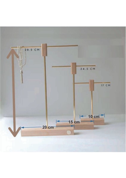 Ahşap Takı Sergileme Standı, Teşhir Podyumu, Kolye Küpe Bileklik Bilezik Sergileme Standı fırsatları
