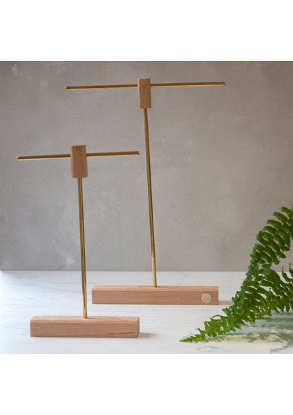 Ahşap Takı Sergileme Standı, Teşhir Podyumu, Kolye Küpe Bileklik Bilezik Sergileme Standı