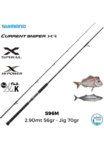 Currentsniper Xr S96M 2.90MT 70GR - Jig 90GR (2p) Shore Jigging Kamış