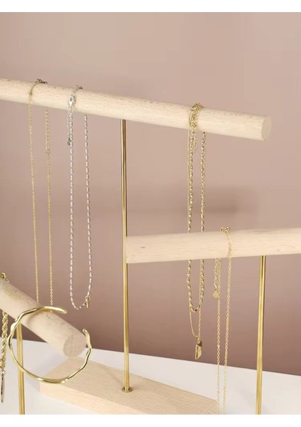 Ahşap Takı Sergileme Standı, Teşhir Podyumu, Kolye Küpe Bileklik Bilezik Sergi Standı