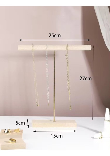 Ahşap Takı Sergileme Standı, Teşhir Podyumu, Kolye Küpe Bileklik Bilezik Sergi Standı fiyatları