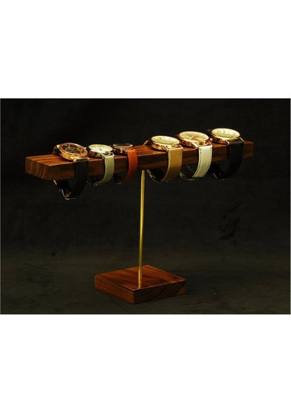 Mücevher Bilezik / Bileklik / Saat Teşhir Standı, Vitrin Ahşap Takı Teşhir Standı (Tekli 20 Cm)