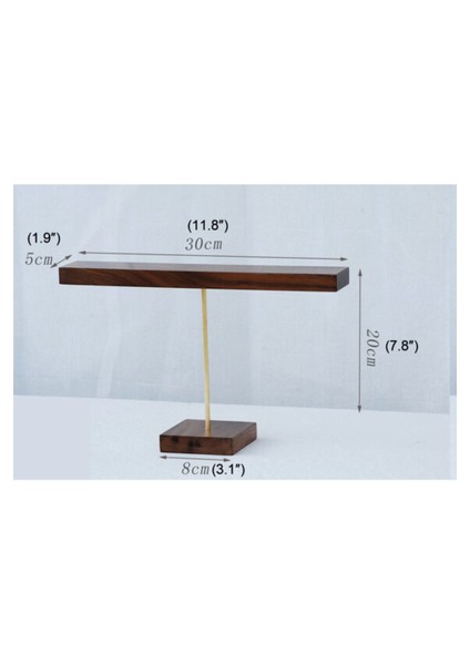 Mücevher Bilezik / Bileklik / Saat Teşhir Standı, Vitrin Ahşap Takı Teşhir Standı (Tekli 20 Cm) modelleri
