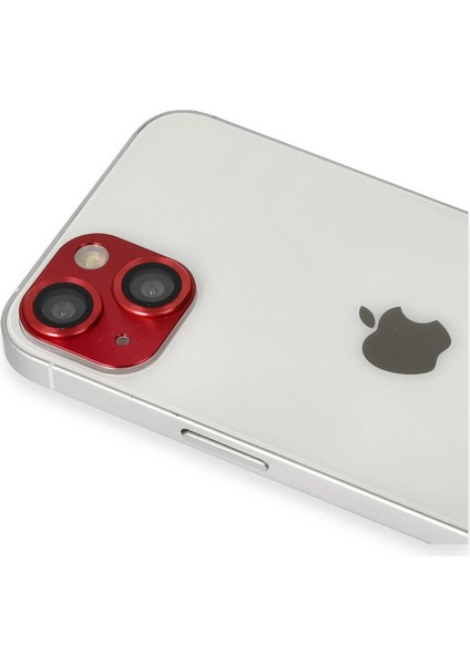 Bfs iPhone 13 Pers Alüminyum Kamera Lens - Kırmızı modelleri