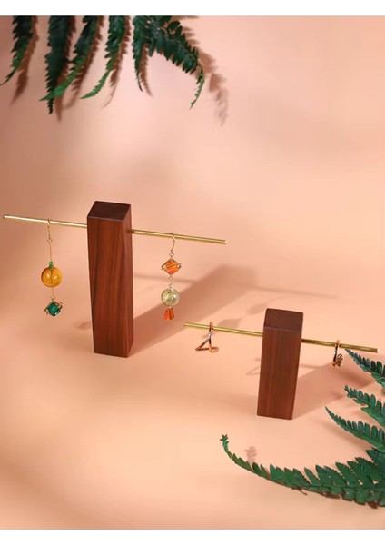 Ahşap Takı Sergileme Standı, Teşhir Podyumu, Kolye Küpe Bileklik Bilezik Sergi Standı