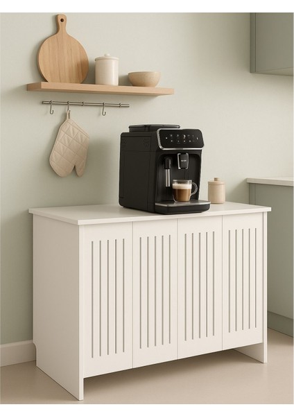 Petek Üstü Kahve Köşesi Dolabı ( Derinlik 47 cm ) Çok Amaçlı Raf BKDM002