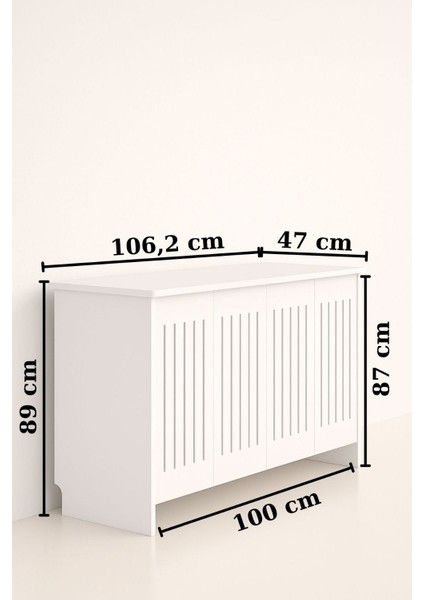 Petek Üstü Kahve Köşesi Dolabı ( Derinlik 47 cm ) Çok Amaçlı Raf BKDM002 fırsatları