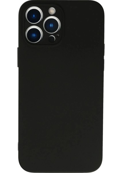 Bfs iPhone 13 Pro Max Kılıf Nano Içi Kadife Silikon - Siyah